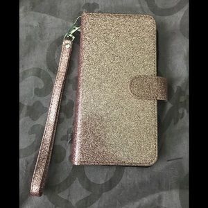 Rose gold Cell phone case and wallet